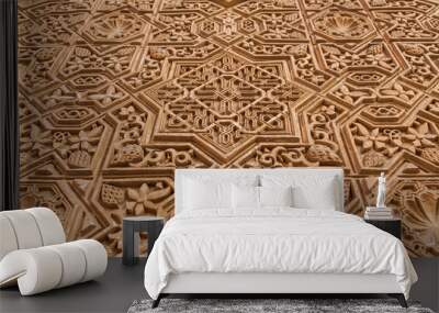 Arabic decoration on acient wall Wall mural