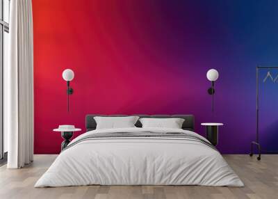 Multicolor gradient backdrop. A flat lay dark solid colorful red, yellow, purple vaporwave black flat solid background fog mist, smooth air with gradient flat material background. Wall mural