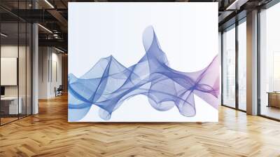 flowing lines abstract background Wall mural