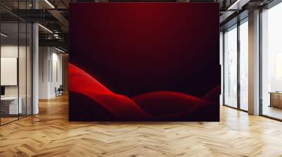 Abstract dot red purple gradient wave texture technology background. Wall mural