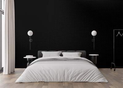 Abstract dots halftone black gray color pattern gradient texture background. Wall mural