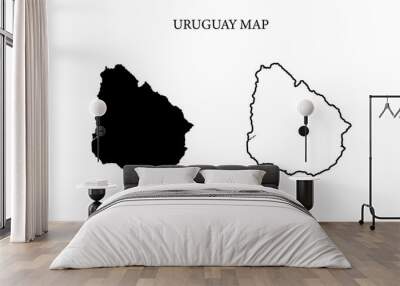 uruguay region map Wall mural