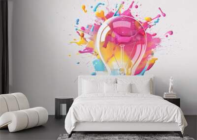 Success concept on white background innovation. Wall mural