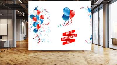 Balloons national American decor Wall mural