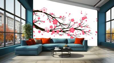 Cherry blossom branch Wall mural