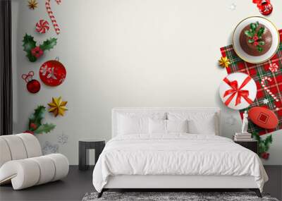 Holiday decoration background Wall mural