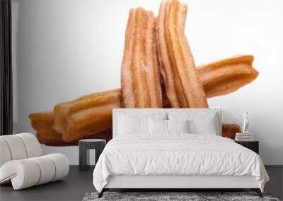 churros isolated on transparent background cutout Wall mural