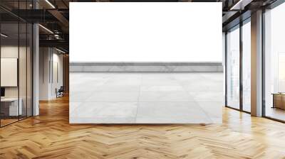 concrete floor isolated on transparent background cutout Wall mural