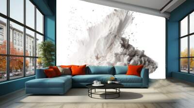 flour isolated on transparent background cutout Wall mural