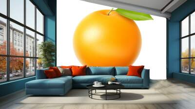 orange isolated on transparent background cutout Wall mural