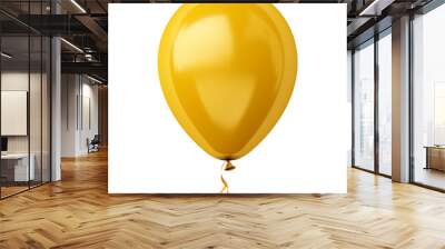 yellow balloon isolated on transparent background cutout Wall mural