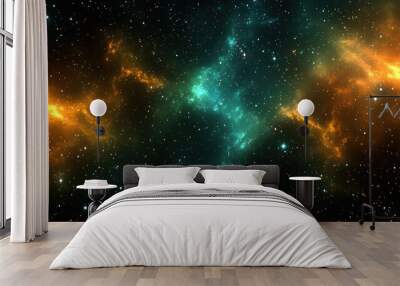 Galaxy background illustration with stars, space galaxy background, background with space, milky way supernova Wall mural