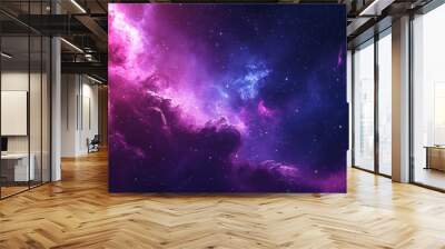 Galaxy background illustration with stars, space galaxy background, background with space, milky way supernova Wall mural