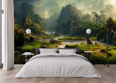 Beautiful fantasy landscape Wall mural