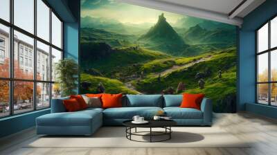 Beautiful fantasy landscape Wall mural