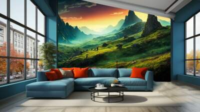 Beautiful fantasy landscape Wall mural