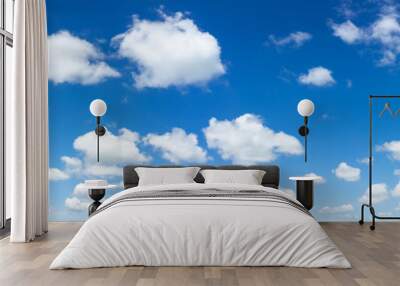 Blue sky natural background. Wall mural