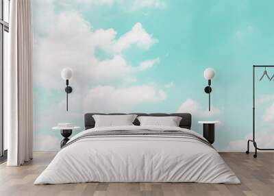 Cloud on blue sky background - Vintage effect style picture Wall mural