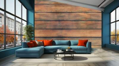 Old wood texture background. Wall mural