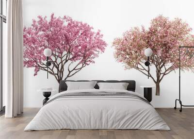 3d rendering of cherry tree isolated Wall mural