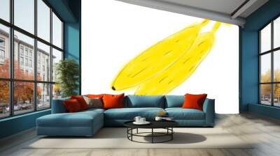 Banana watercolor Wall mural