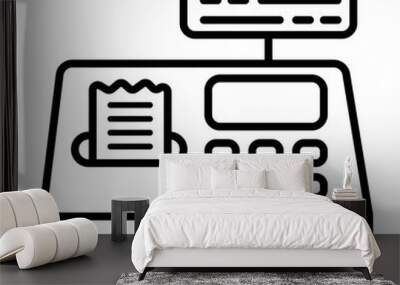 cash box icon Wall mural