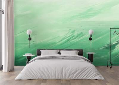 Green painted smooth textured background  Wall mural