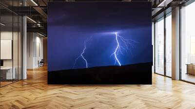 Double lightning Wall mural