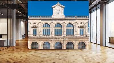 Lille, station of Lille-Flandres, facade 
 Wall mural