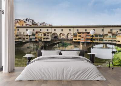 Ponte Vecchio over Arno river in Florence, Italy
 Wall mural