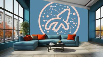 flat icon Zodiac sign Sagittarius Wall mural