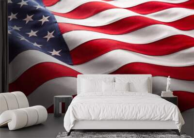 American Wave Flag Wall mural