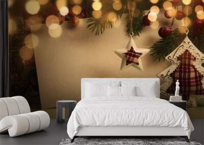 Christmas evening decoration Wall mural