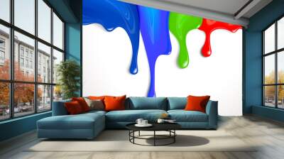 Drips of paint Wall mural