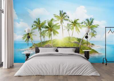 tropical island Wall mural