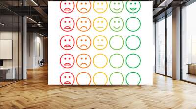 satisfaction feedback review scale service survey vector Wall mural