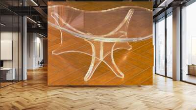 hdr photo image of a clear acrylic modern table Wall mural