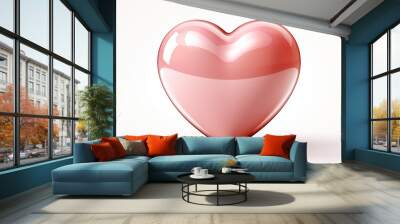 Heart isolated on white background. Wall mural