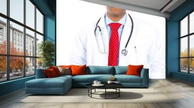 portrait happy doctor health care professional Wall mural