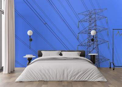 High power electricity pole Wall mural