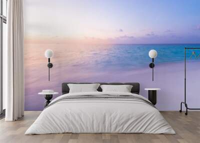 Sunrise on a tropical island in the Indian Ocean. Wall mural