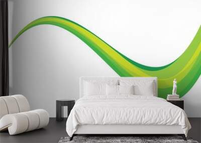 Dynamic texture green background vector illustration Wall mural