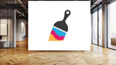 Paintbrush logo template vector icon Wall mural