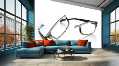 Broken eyeglasses Wall mural