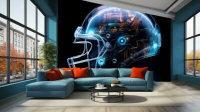 american football helmet Wall mural