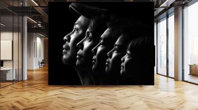 Asian family Wall mural