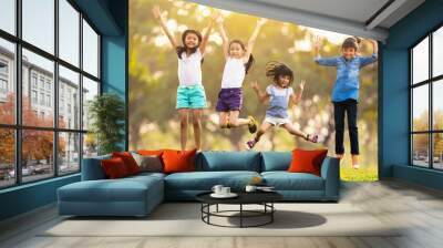 Jumping Wall mural