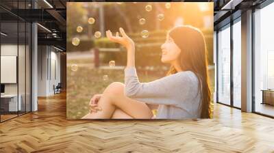 Teenage asian girl Wall mural