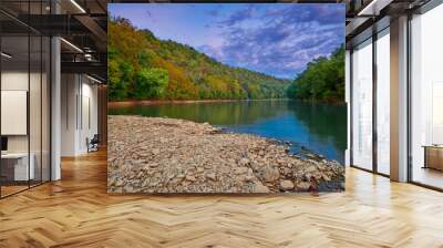 Rock bar along the Kentucky River in Franklin County. Wall mural