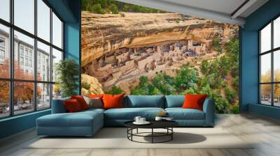 Tour of Cliff Palace at Mesa Verde National Park Wall mural